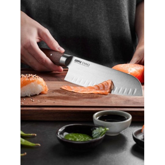 Gefu Μαχαίρι Santoku από Ανοξείδωτο Ατσάλι 18cm