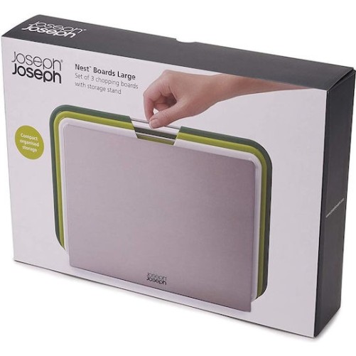Joseph Joseph Σετ Επιφάνεια Κοπής Πλαστική Πράσινη 35.5x25.9cm 3τμχ