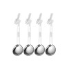 Bialetti Perfetto Σετ Κουτάλια Καφέ/Τσαγιού Ασημί 4τμχ