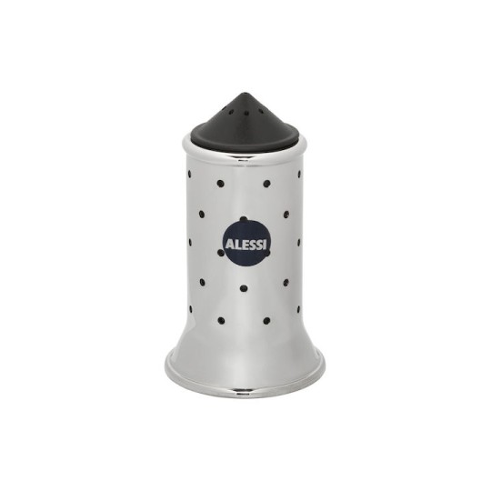 Alessi MGSAL Αλατιέρα/Πιπεριέρα Inox Ασημί-Μαύρο