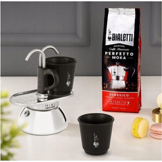 Bialetti Mini Express Induction Μπρίκι Espresso Μαύρο