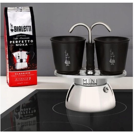Bialetti Mini Express Induction Μπρίκι Espresso Μαύρο