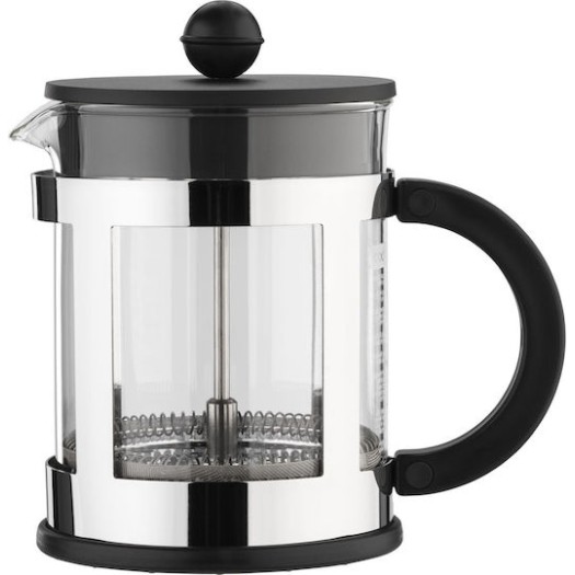 Bodum Kenya Καφετιέρα Γαλλικού Χειρός Ανοξείδωτη Ασημί 500ml