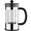 Bodum Kenya Καφετιέρα Γαλλικού Χειρός Ανοξείδωτη Μαύρη 1lt
