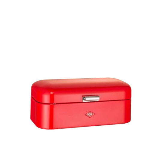 Wesco Ψωμιέρα με Καπάκι Μεταλλική Κόκκινη 17x22x42cm