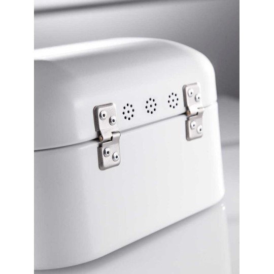 Wesco Ψωμιέρα με Καπάκι Λευκή 28x21.5x17cm