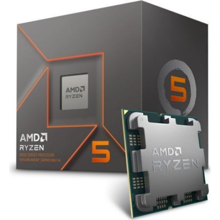 AMD Ryzen 5 8400F 4.2GHz Επεξεργαστής 6 Πυρήνων για Socket AM5 σε Κουτί με Ψύκτρα