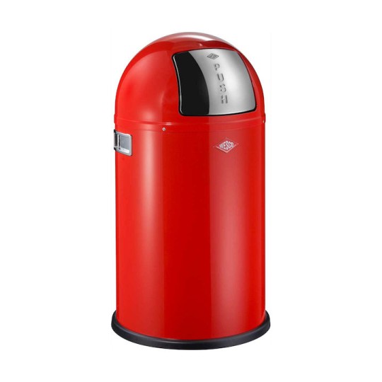Trash Basket Red 50l Pushboy Wesco