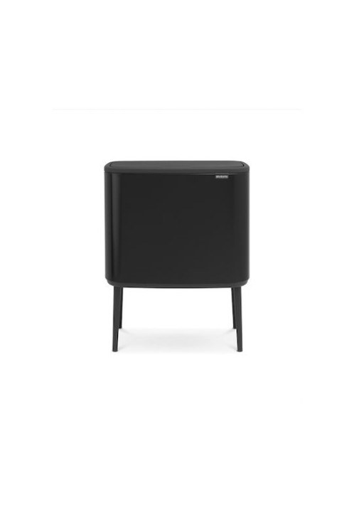 Brabantia Bo Κάδος Απορριμμάτων από Ανοξείδωτο Ατσάλι Matt Black 36lt