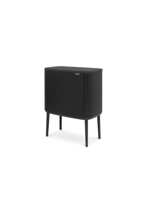 Brabantia Bo Κάδος Απορριμμάτων από Ανοξείδωτο Ατσάλι Matt Black 36lt