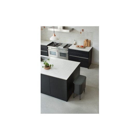 Brabantia Bo Κάδος Απορριμμάτων από Ανοξείδωτο Ατσάλι Matt Black 36lt