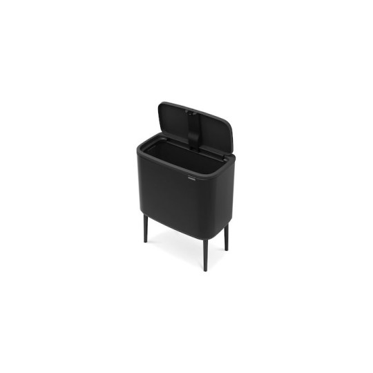 Brabantia Bo Κάδος Απορριμμάτων από Ανοξείδωτο Ατσάλι Matt Black 36lt