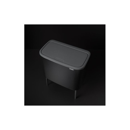 Brabantia Bo Κάδος Απορριμμάτων από Ανοξείδωτο Ατσάλι Matt Black 36lt