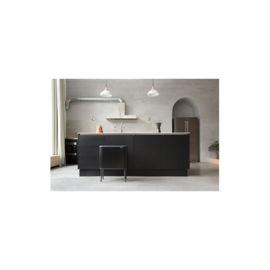 Brabantia Bo Κάδος Απορριμμάτων από Ανοξείδωτο Ατσάλι Matt Black 36lt