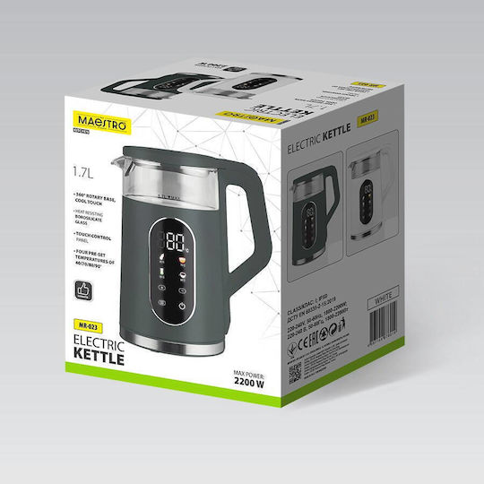 Maestro Βραστήρας 1.7lt 2220W Πράσινος