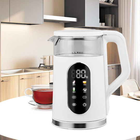 Maestro Βραστήρας 1.7lt 2220W Λευκός
