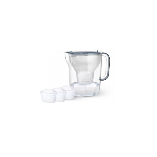 Brita Brita Style Essential Xl Water Filter Jug Dark Blue + 3 X Mx Pro Pure Performance Filters