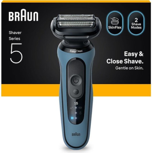 Braun Series 5 52-A1000S Foil Ξυριστική Μηχανή Προσώπου Επαναφορτιζόμενη