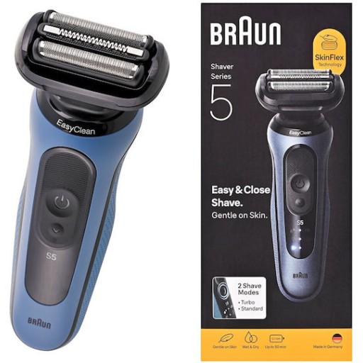 Braun Series 5 52-A1000S Foil Ξυριστική Μηχανή Προσώπου Επαναφορτιζόμενη
