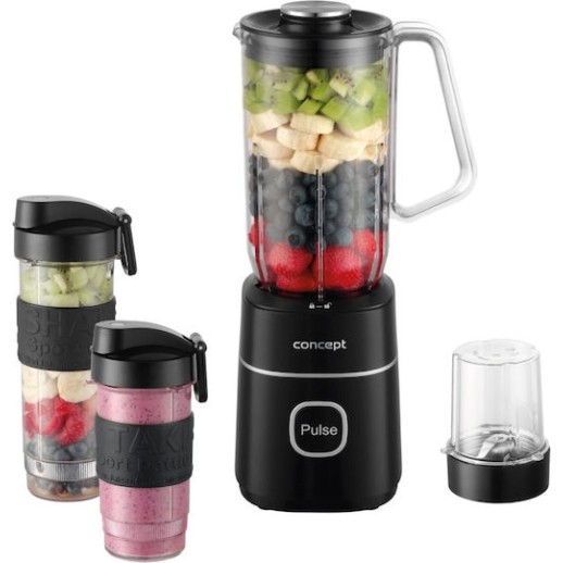Concept Μπλέντερ με Πλαστική Κανάτα 570 ml 700W Γκρι SM3490