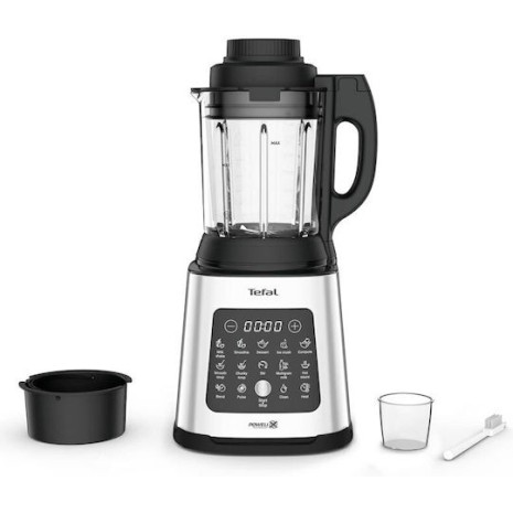 Tefal PerfectMix Cook Μπλέντερ με Γυάλινη Κανάτα 2 lt 1400W Ασημί