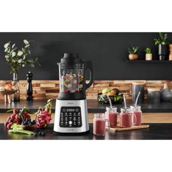 Tefal PerfectMix Cook Μπλέντερ με Γυάλινη Κανάτα 2 lt 1400W Ασημί