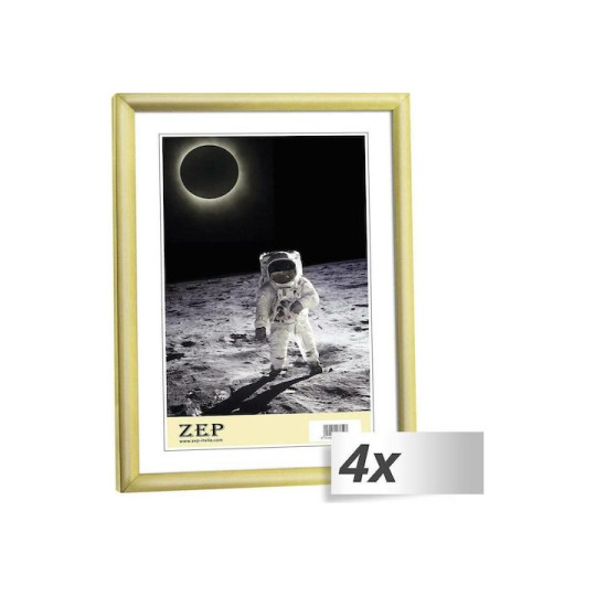 ZEP New Easy Gold Κορνίζα Πλαστική με Χρυσό Πλαίσιο