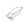 Deknudt S44CF2 Κορνίζα Ξύλινη Black