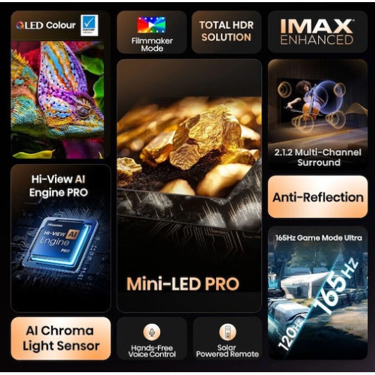 Hisense Smart Τηλεόραση 85