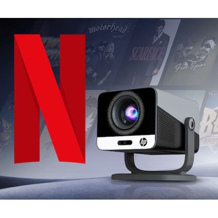 HP MC475 Mini Projector LCD Λάμπας LED με Wi-Fi και Ενσωματωμένα Ηχεία