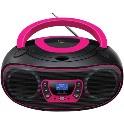 Denver TDB-212 Φορητό Ηχοσύστημα με CD Ροζ