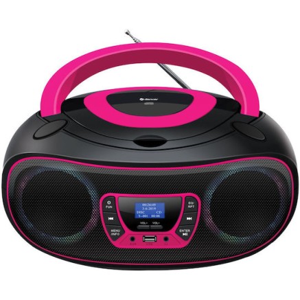 Denver TDB-212 Φορητό Ηχοσύστημα με CD Ροζ