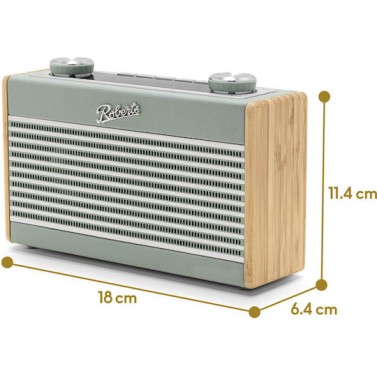 Roberts Rambler Uno Επιτραπέζιο Ραδιόφωνο Ρεύματος DAB+ με Bluetooth Duck Egg Blue