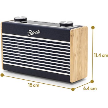 Roberts Rambler Uno Επιτραπέζιο Ραδιόφωνο Ρεύματος DAB+ με Bluetooth Navy Blue