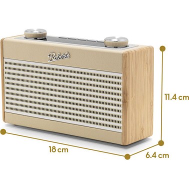 Roberts Rambler Uno Επιτραπέζιο Ραδιόφωνο Ρεύματος DAB+ με Bluetooth Pastel Cream