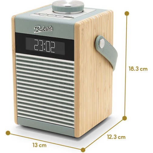 Roberts Rambler Midi Φορητό Ραδιόφωνο Επαναφορτιζόμενο DAB+ με Bluetooth Duck Egg Blue