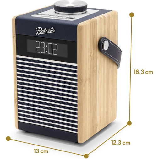 Roberts Rambler Midi Φορητό Ραδιόφωνο Επαναφορτιζόμενο DAB+ με Bluetooth Navy Blue