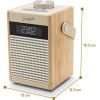 Roberts Rambler Midi Φορητό Ραδιόφωνο Επαναφορτιζόμενο DAB+ με Bluetooth Pastel Cream