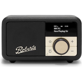 Roberts Revival Petite 2 Επιτραπέζιο Ραδιόφωνο Επαναφορτιζόμενο DAB+ με Bluetooth Μαύρο