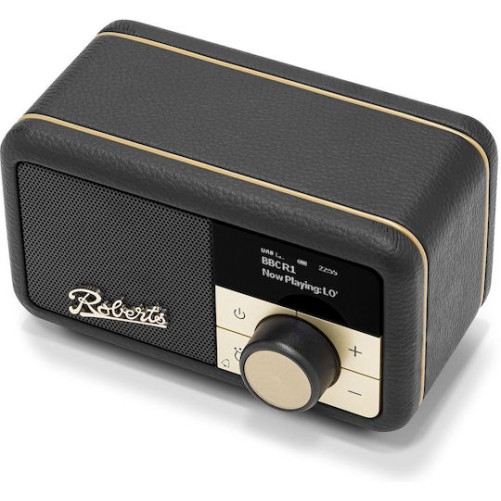 Roberts Revival Petite 2 Επιτραπέζιο Ραδιόφωνο Επαναφορτιζόμενο DAB+ με Bluetooth Μαύρο