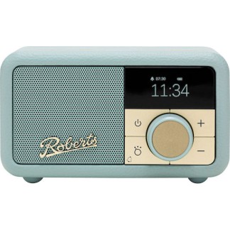 Roberts Revival Petite 2 Επιτραπέζιο Ραδιόφωνο Επαναφορτιζόμενο DAB+ με Bluetooth Duck Egg Blue