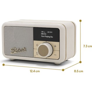 Roberts Revival Petite 2 Φορητό Ραδιόφωνο Επαναφορτιζόμενο DAB+ με Bluetooth Cream