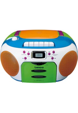 Lenco SCD-971 Φορητό Ηχοσύστημα με CD / Κασετόφωνο / Ραδιόφωνο Πολύχρωμο