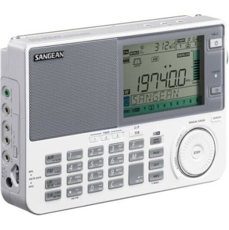 Sangean ATS-909X2 Φορητό Ραδιόφωνο Επαναφορτιζόμενο Λευκό