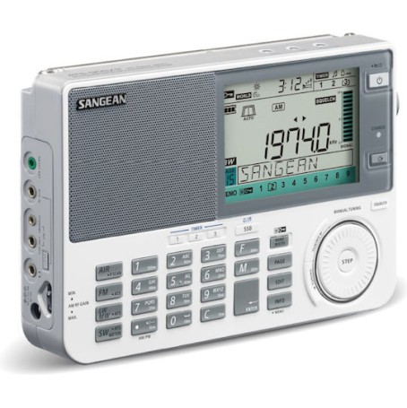 Sangean ATS-909X2 Φορητό Ραδιόφωνο Επαναφορτιζόμενο Λευκό