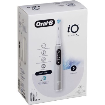 Oral-B iO Series 6 Ηλεκτρική Οδοντόβουρτσα με Αισθητήρα Πίεσης και Θήκη Ταξιδίου Grey Opal