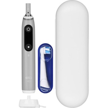 Oral-B iO Series 6 Ηλεκτρική Οδοντόβουρτσα με Αισθητήρα Πίεσης και Θήκη Ταξιδίου Grey Opal
