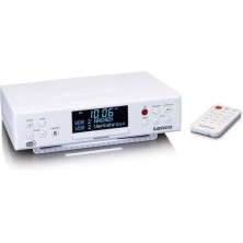 Lenco KCR-190 Επιτραπέζιο Ραδιόφωνο Ρεύματος DAB+ με Bluetooth Λευκό