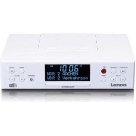 Lenco KCR-190 Επιτραπέζιο Ραδιόφωνο Ρεύματος DAB+ με Bluetooth Λευκό
