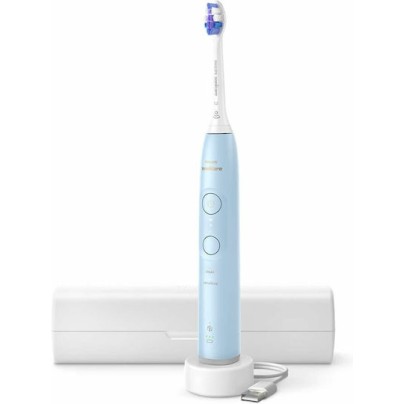 Philips Ηλεκτρική Οδοντόβουρτσα με Αισθητήρα Πίεσης και Θήκη Ταξιδίου HX7406/02 Γαλάζια